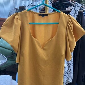 Haute Monde Mustard Yellow Blouse